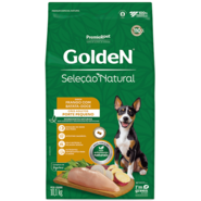 Ração Seca GoldeN Seleção Natural Frango com Batata Doce para Cães Adultos de Porte Pequeno - 10,1Kg