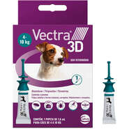 Antipulgas e Carrapatos Vectra 3D 87,12 mg para Cães de 4 a 10 Kg