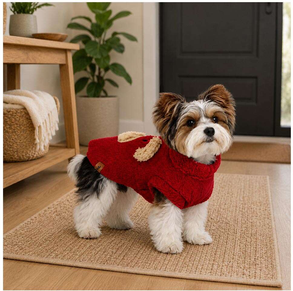 Moletom Pickorruchos Teddy Vermelho - Tam. 03