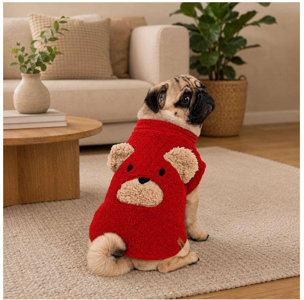 Moletom Pickorruchos Teddy Vermelho - Tam. 03