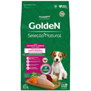 Ração Seca Golden Seleção Natural para Cães Filhotes Mini Bits sabor Frango e Arroz - 10,1Kg