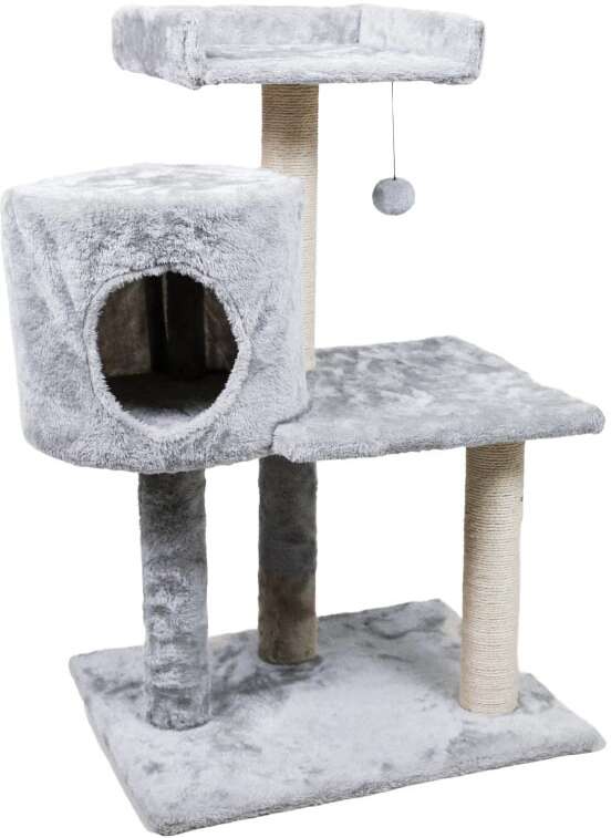 Brinquedo Arranhador Torre Meau 3 andares para Gatos - Tam. Único