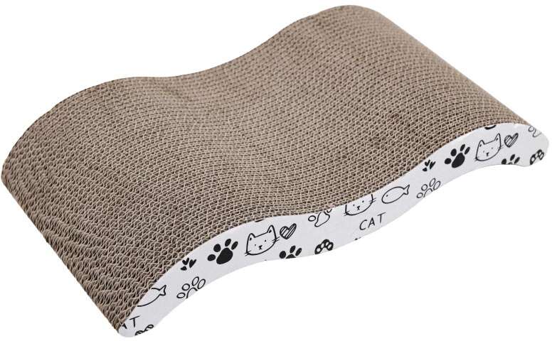 Brinquedo Arranhador Meau Ondulado de Papelão para Gatos - Tam. Único
