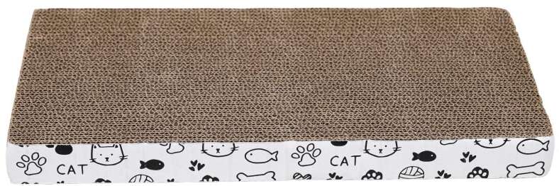 Brinquedo Arranhador Meau Retangular de Papelão para Gatos - Tam. Único