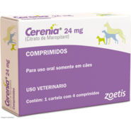 Antiemético Zoetis Cerenia 24 mg para Cães - 4 Comprimidos