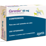 Antiemético Zoetis Cerenia 60 mg para Cães - 4 Comprimidos
