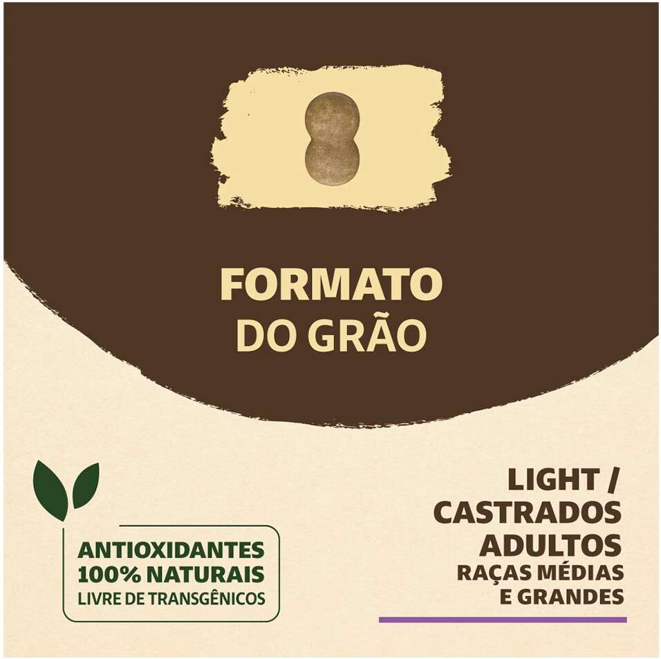 Ração Seca Quatree Supreme Light para Cães Adultos Castrados Raças Médias e Grandes sabor Frango e Salmão - 15Kg