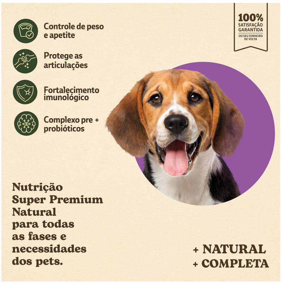 Ração Seca Quatree Supreme Light para Cães Adultos Castrados Raças Médias e Grandes sabor Frango e Salmão - 15Kg