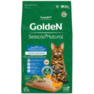 Ração Seca Golden Seleção Natural Frango, Abóbora e Alecrim para Gatos Castrados - 10,1Kg