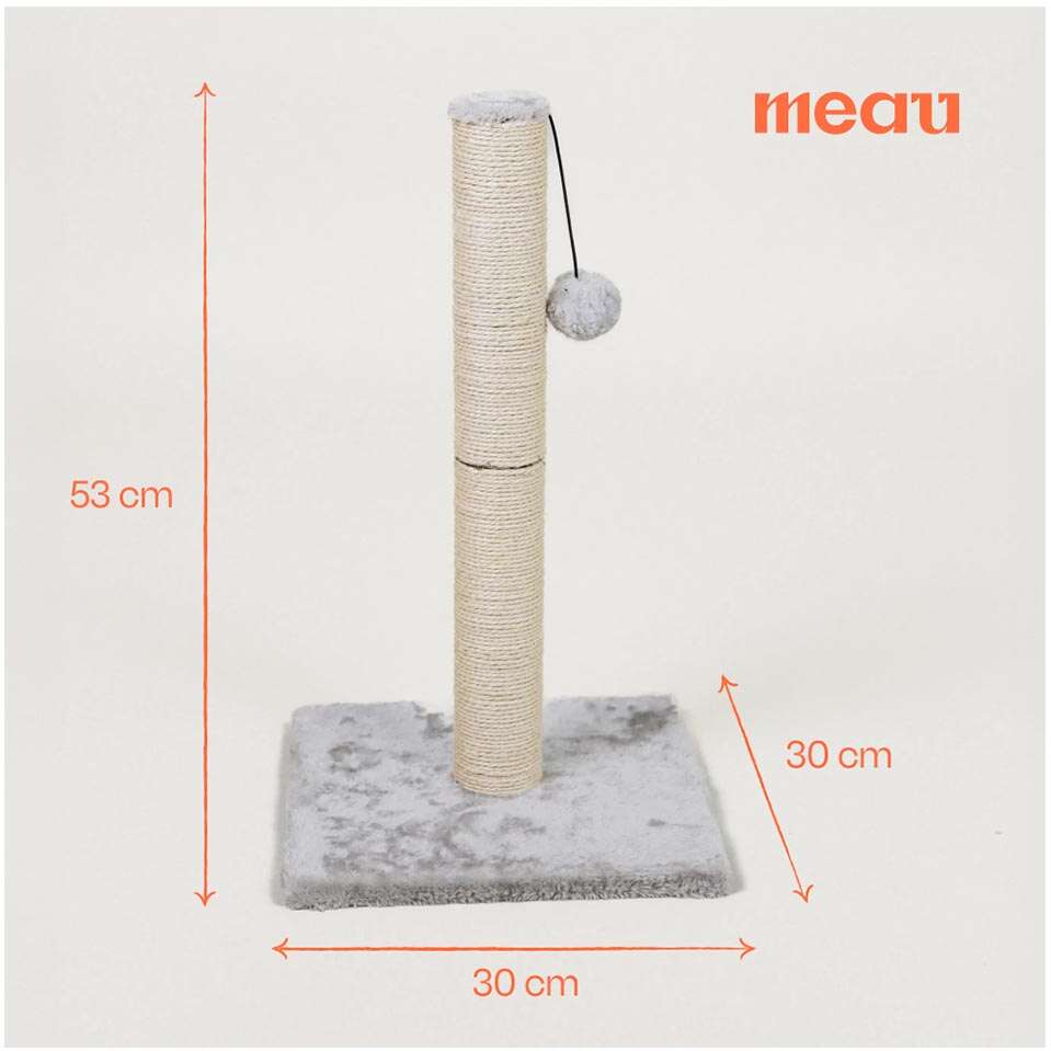 Brinquedo Arranhador Meau Poste de Sisal para Gatos - Tam. Único