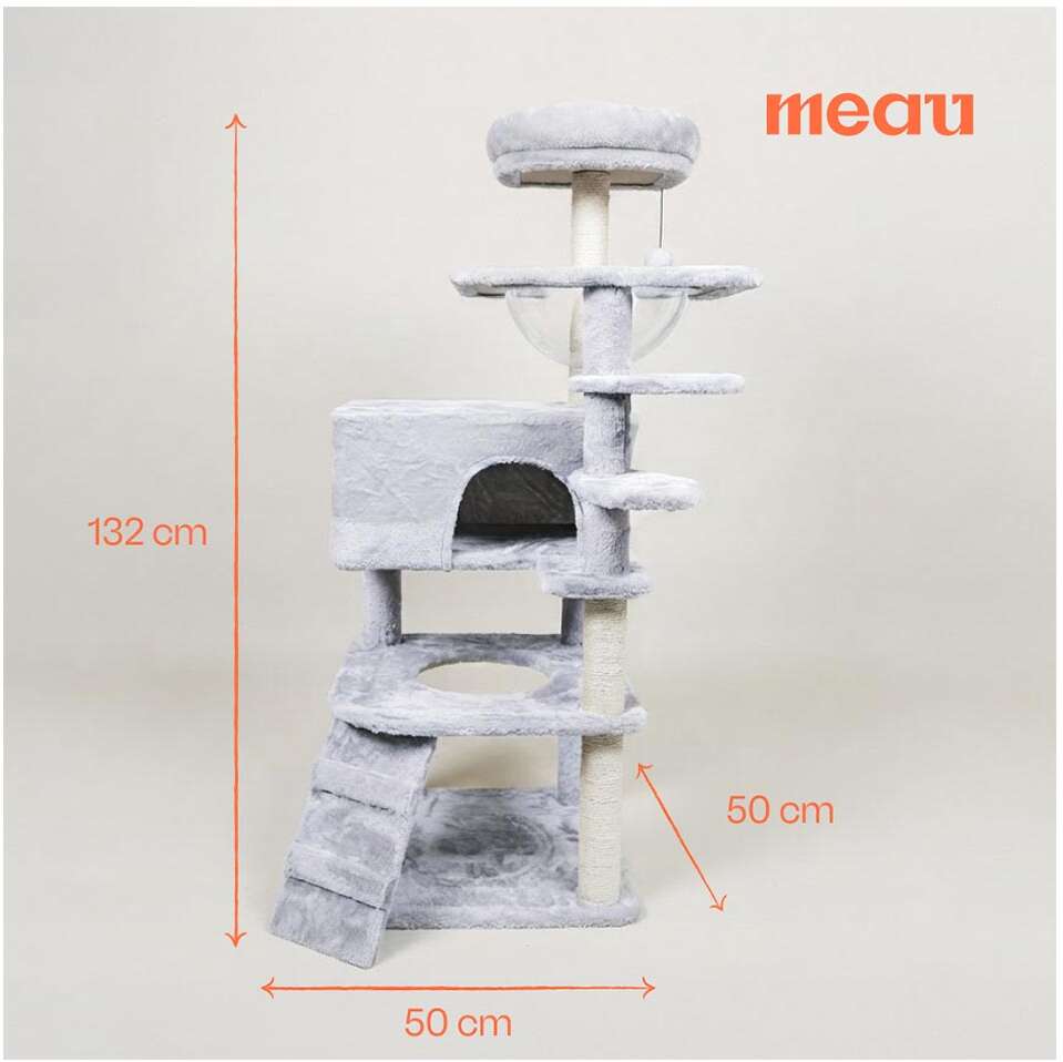Brinquedo Arranhador Torre Meau 5 andares para Gatos - Tam. Único