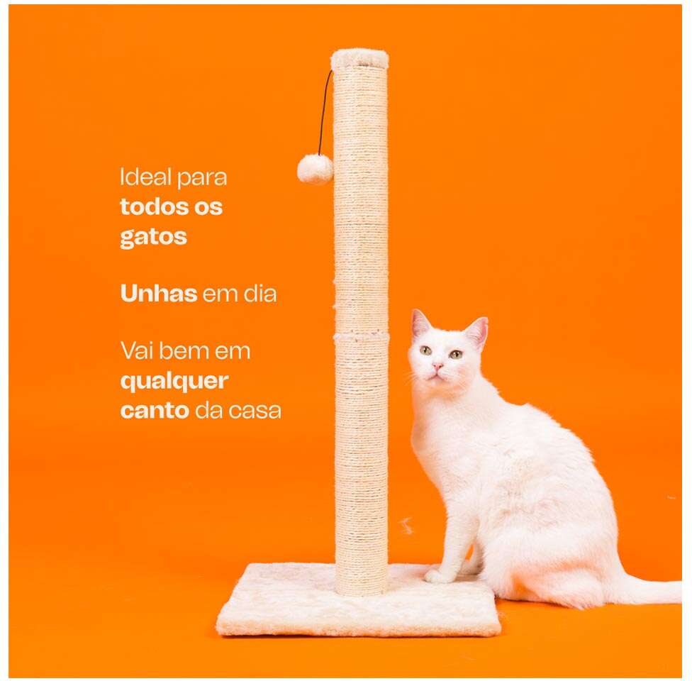 Brinquedo Arranhador Meau Poste de Papelão para Gatos - Tam. Único
