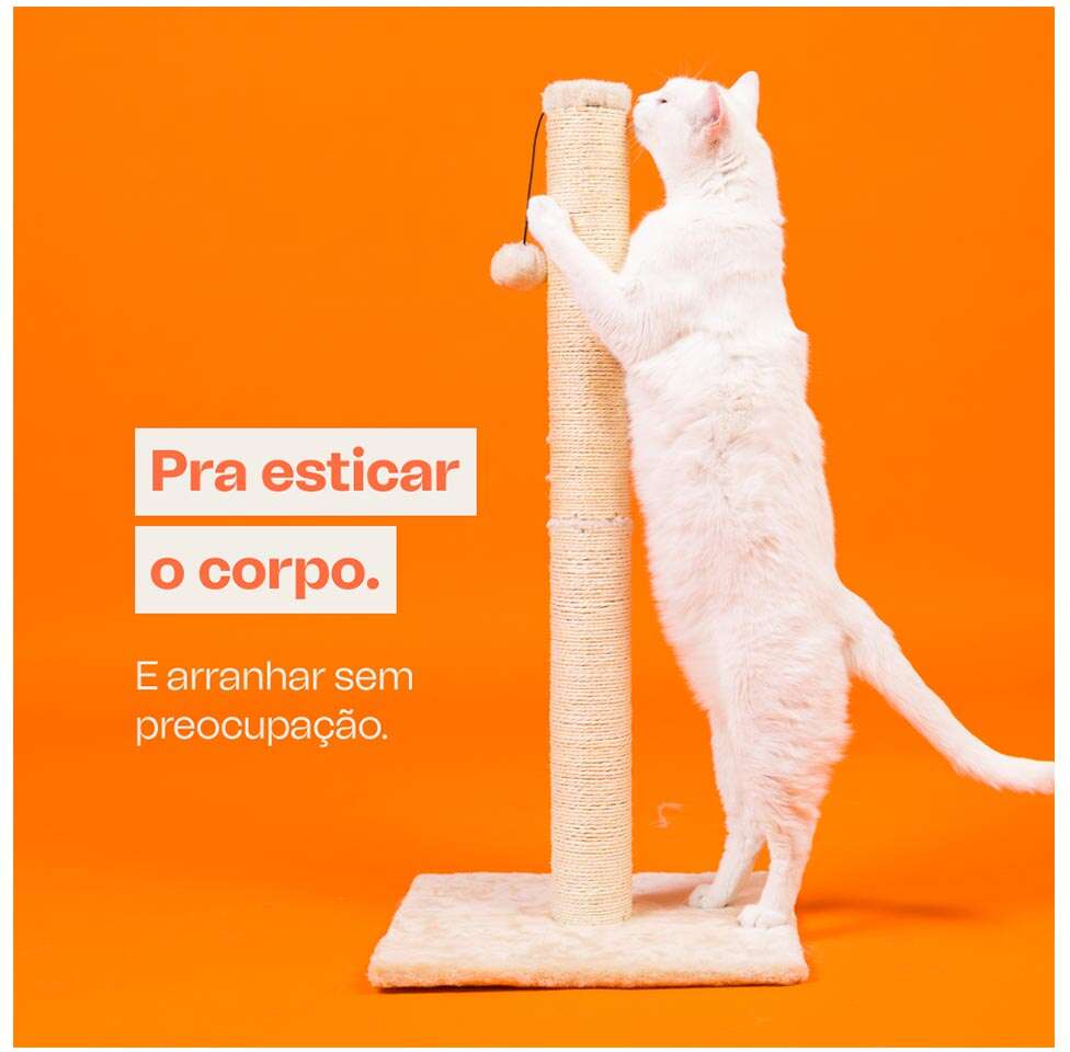 Brinquedo Arranhador Meau Poste de Papelão para Gatos - Tam. Único