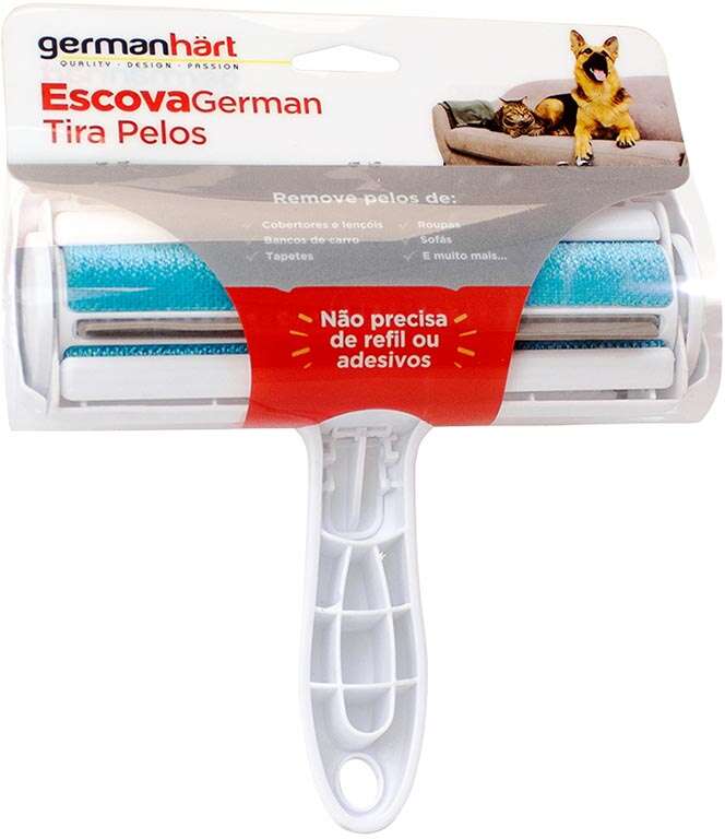 Escova Tira Pelos Germanhart Branca para Cães e Gatos - Tam. Único