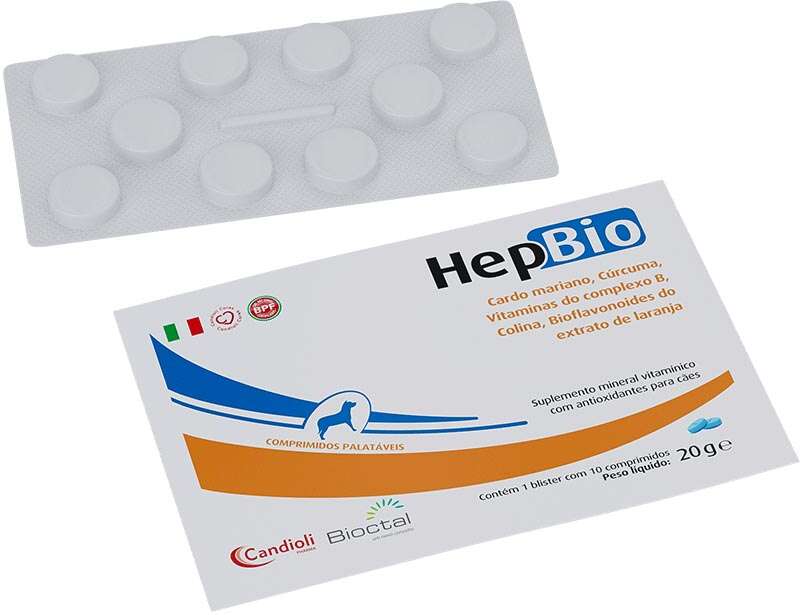 Suplemento Mineral Bioctal HepBio para Cães - 20 g