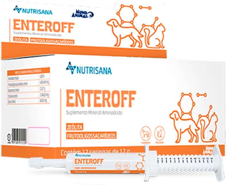 Suplemento Alimentar Nutrisana Enteroff para Cães e Gatos - 12 g