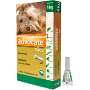 Antipulgas e Vermicida Advocate 40 mg para Cães até 4 Kg