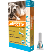 Antipulgas e Vermicida Advocate 100 mg para Cães de 4 a 10 Kg