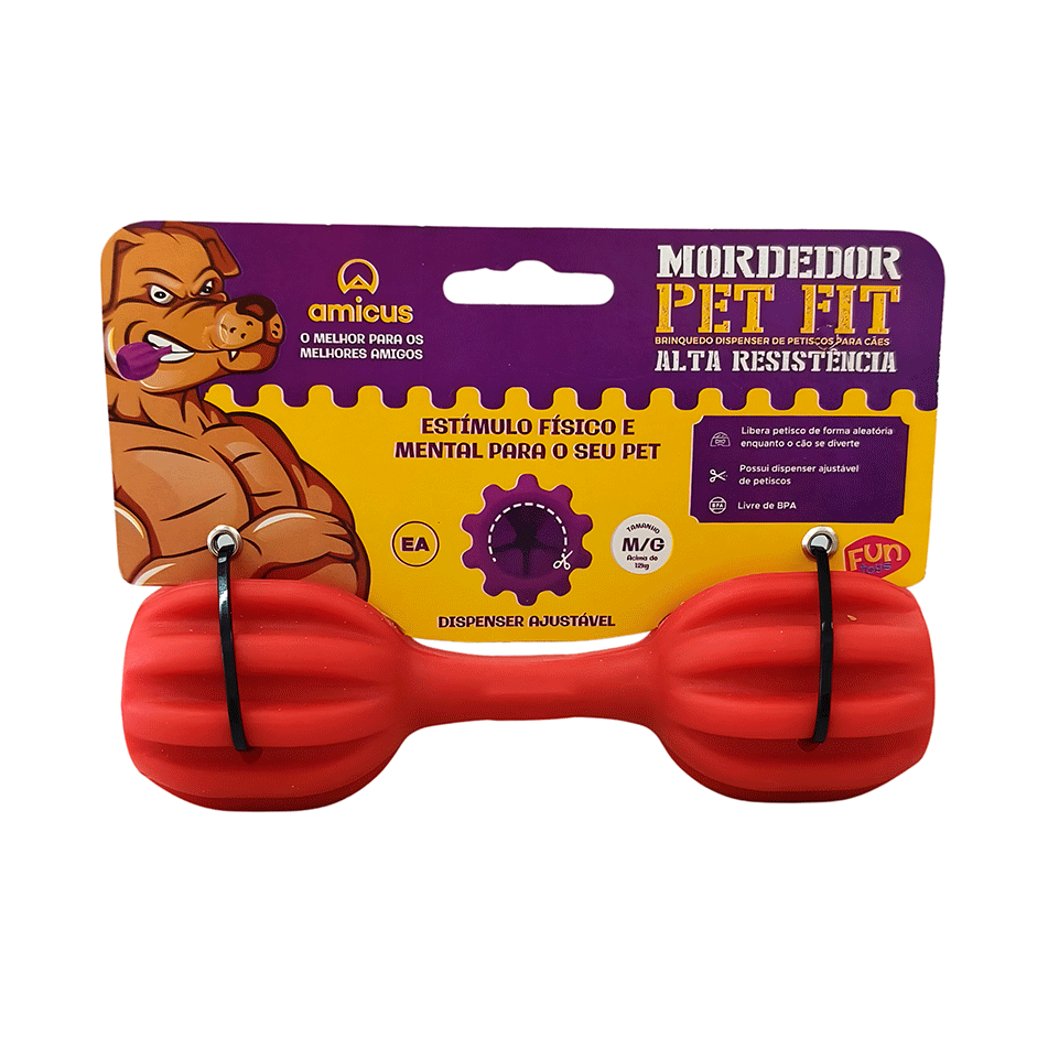 Brinquedo Amicus Fun Toys Pet Fit Vermelho - Tam. Único