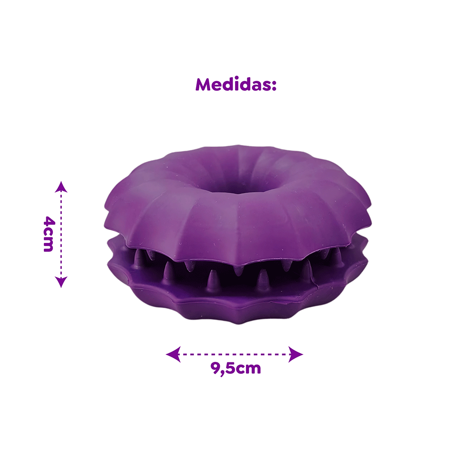 Brinquedo Amicus Fun Toys Donuts Roxo - Tam. P