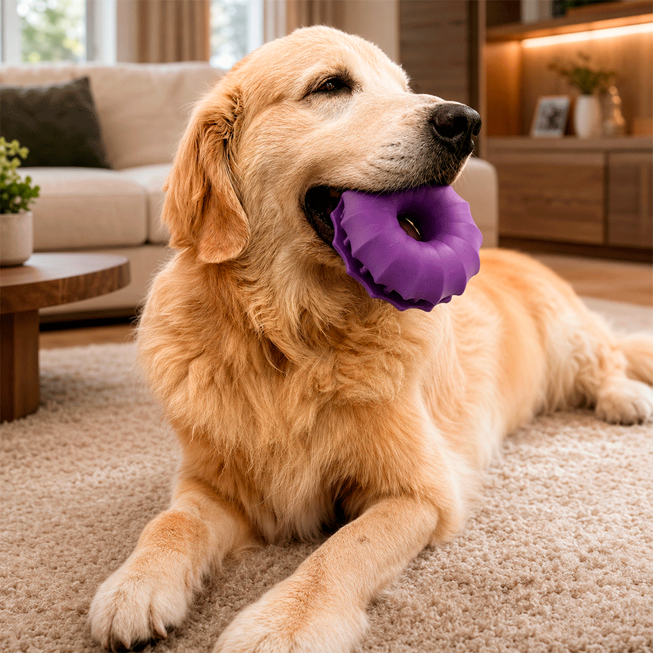 Brinquedo Amicus Fun Toys Donuts Roxo - Tam. P