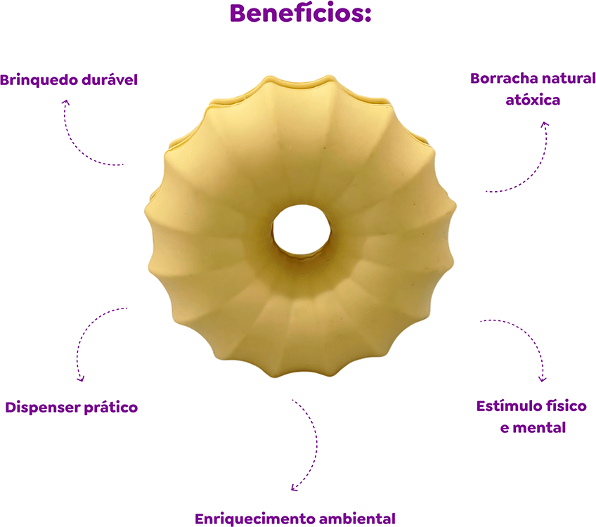 Brinquedo Amicus Fun Toys Donuts Baunilha - Tam. M/G