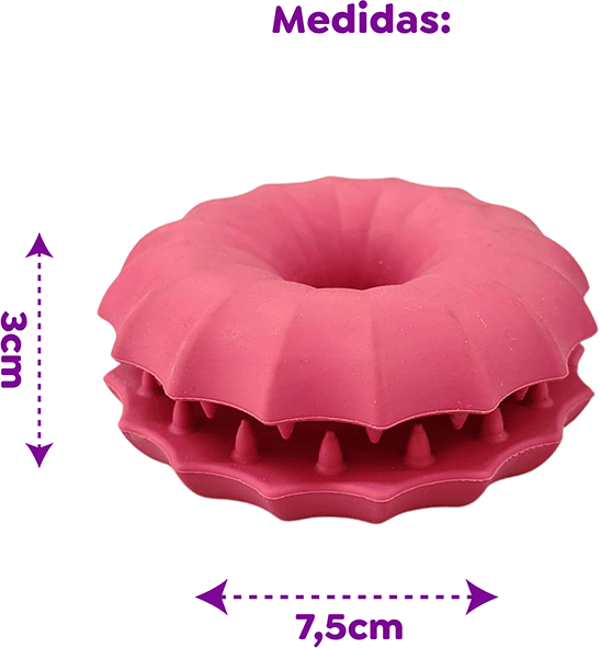 Brinquedo Amicus Fun Toys Donuts Rosa - Tam. M/G