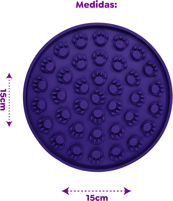 Brinquedo e Comedouro Lento Amicus Lamb Lamb Circle Roxo - Tam. Único