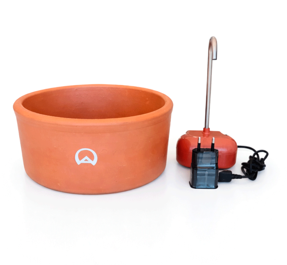 Fonte Bebedouro Cerâmica Amicus Aqua Clay Basic - Tam. Único