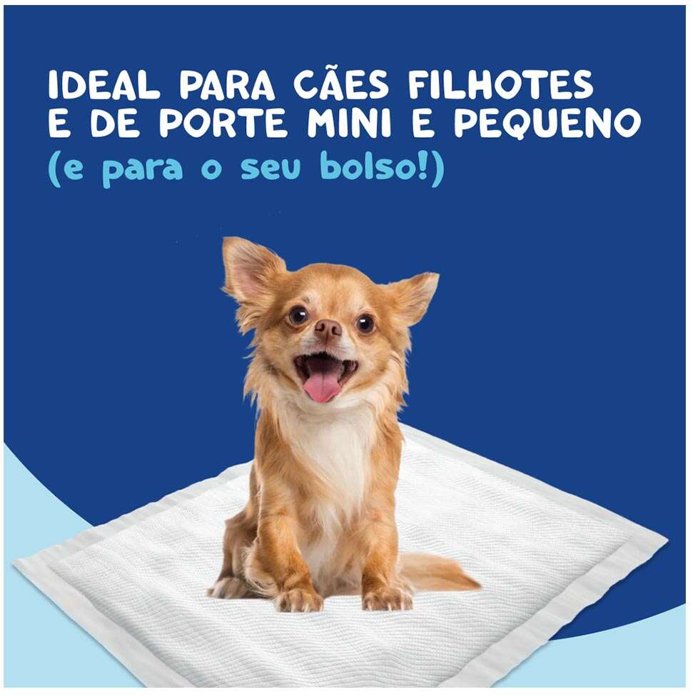 Tapete Higiênico Papum Slim para Cães de Porte Mini e Pequeno - 50 Unidades
