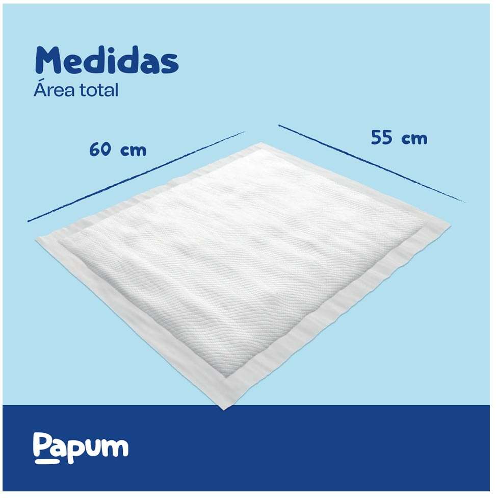 Tapete Higiênico Papum Slim para Cães de Porte Mini e Pequeno - 50 Unidades