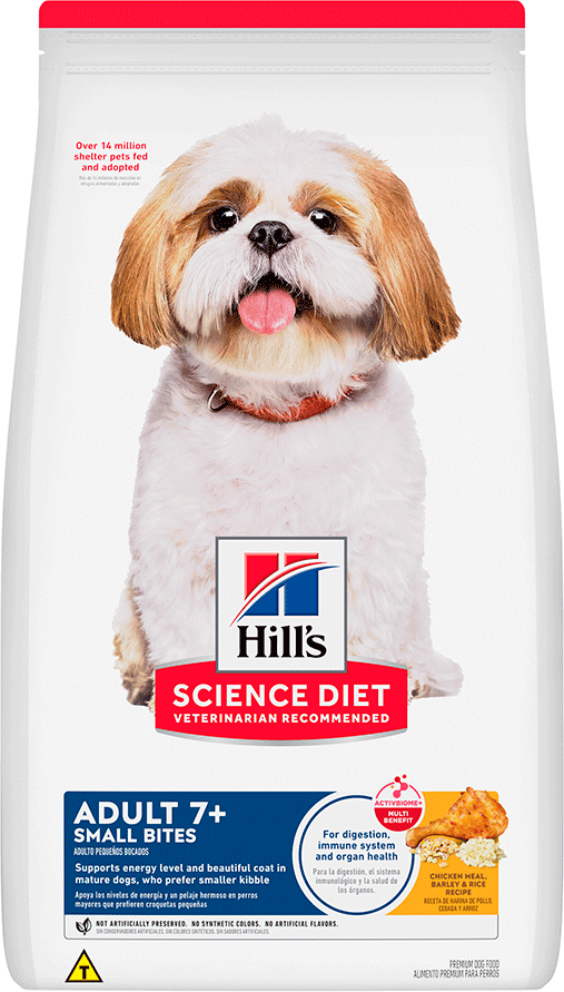 Ração Seca Hill's Science Diet Pedaços Pequenos para Cães Adultos 7+ Sênior - 6,8Kg