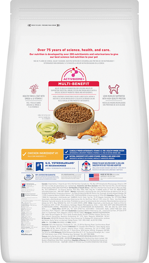 Ração Seca Hill's Science Diet Pedaços Pequenos para Cães Adultos - 6,8Kg