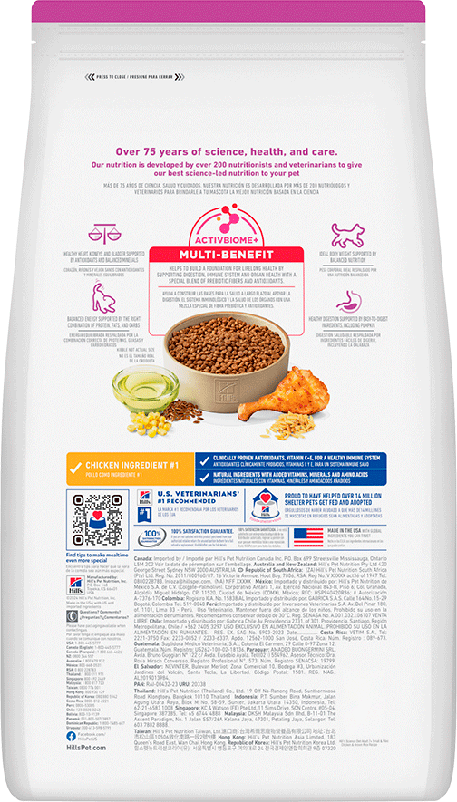 Ração Seca Hill's Science Diet para Cães Adultos 7+ Sênior Raças Minis e Pequenas - 2,04Kg