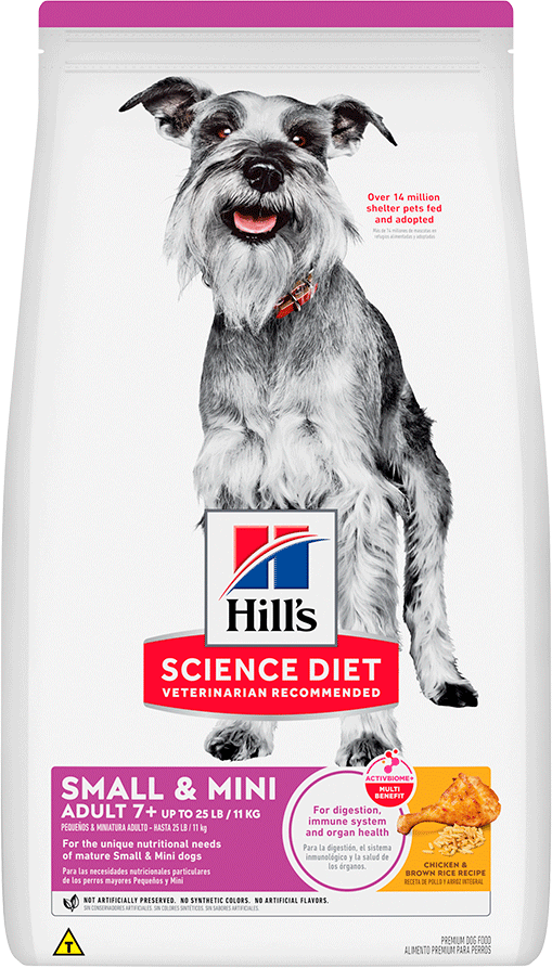 Ração Seca Hill's Science Diet para Cães Adultos 7+ Sênior Raças Minis e Pequenas - 2,04Kg