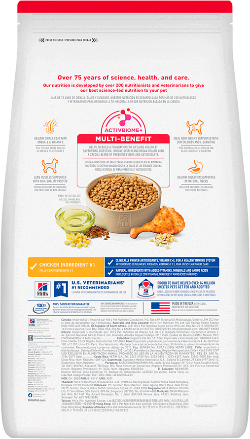 Ração Seca Hill's Science Diet Light Pedaços Pequenos para Cães Adultos - 6,08Kg