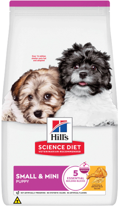 Ração Seca Hill's Science Diet para Cães Filhotes Raças Minis e Pequenas - 2,04Kg