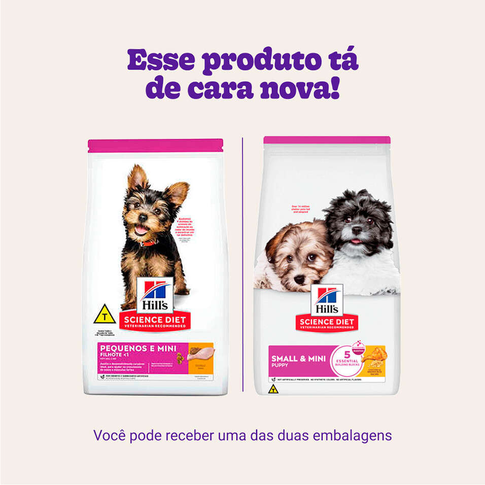 Ração Seca Hill's Science Diet para Cães Filhotes Raças Minis e Pequenas - 2,04Kg