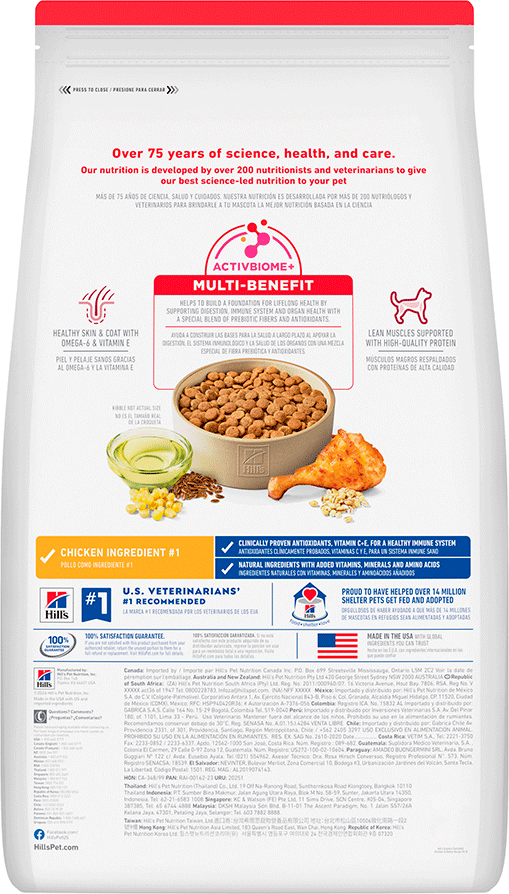 Ração Seca Hill's Science Diet para Cães Adultos - 6,8Kg