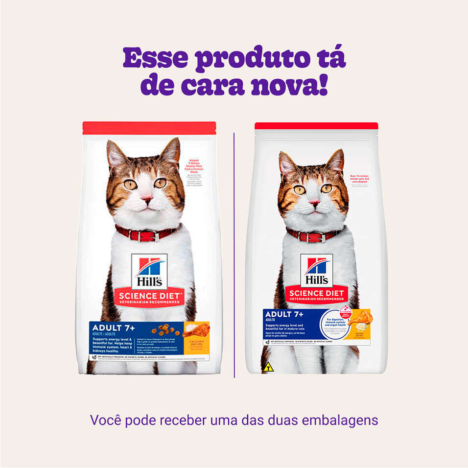 Ração Seca Hill's Science Diet Longevidade Ativa para Gatos Adultos 7+ - 3,17Kg