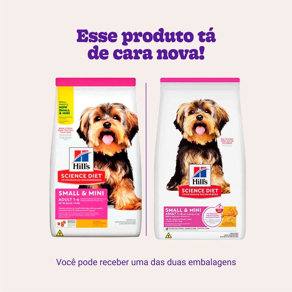 Ração Seca Hill's Science Diet para Cães Adultos Raças Minis e Pequenas - 2,04Kg