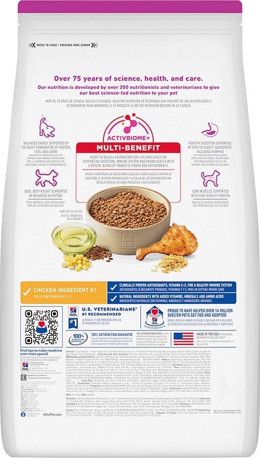 Ração Seca Hill's Science Diet para Cães Adultos Raças Minis e Pequenas - 2,04Kg