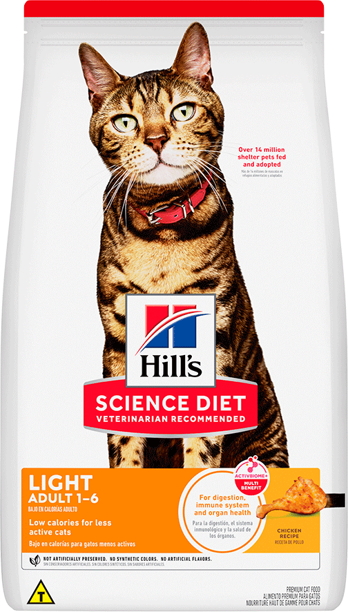 Ração Seca Hill's Science Diet Light para Gatos Adultos - 3,17Kg