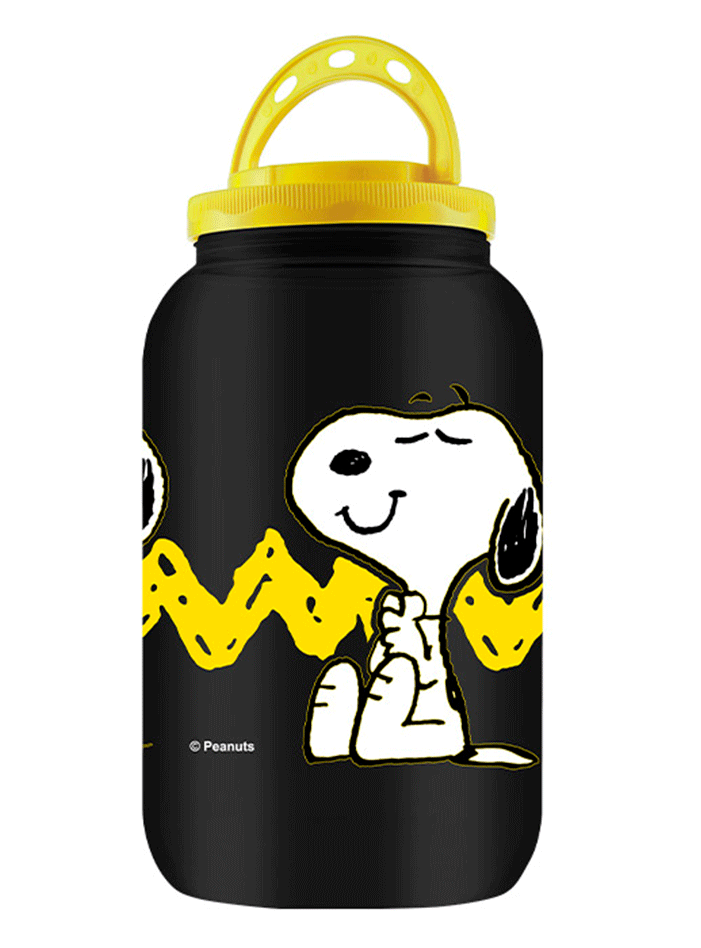 Porta Ração e Petisco Snoopy Preto - 3600 mL