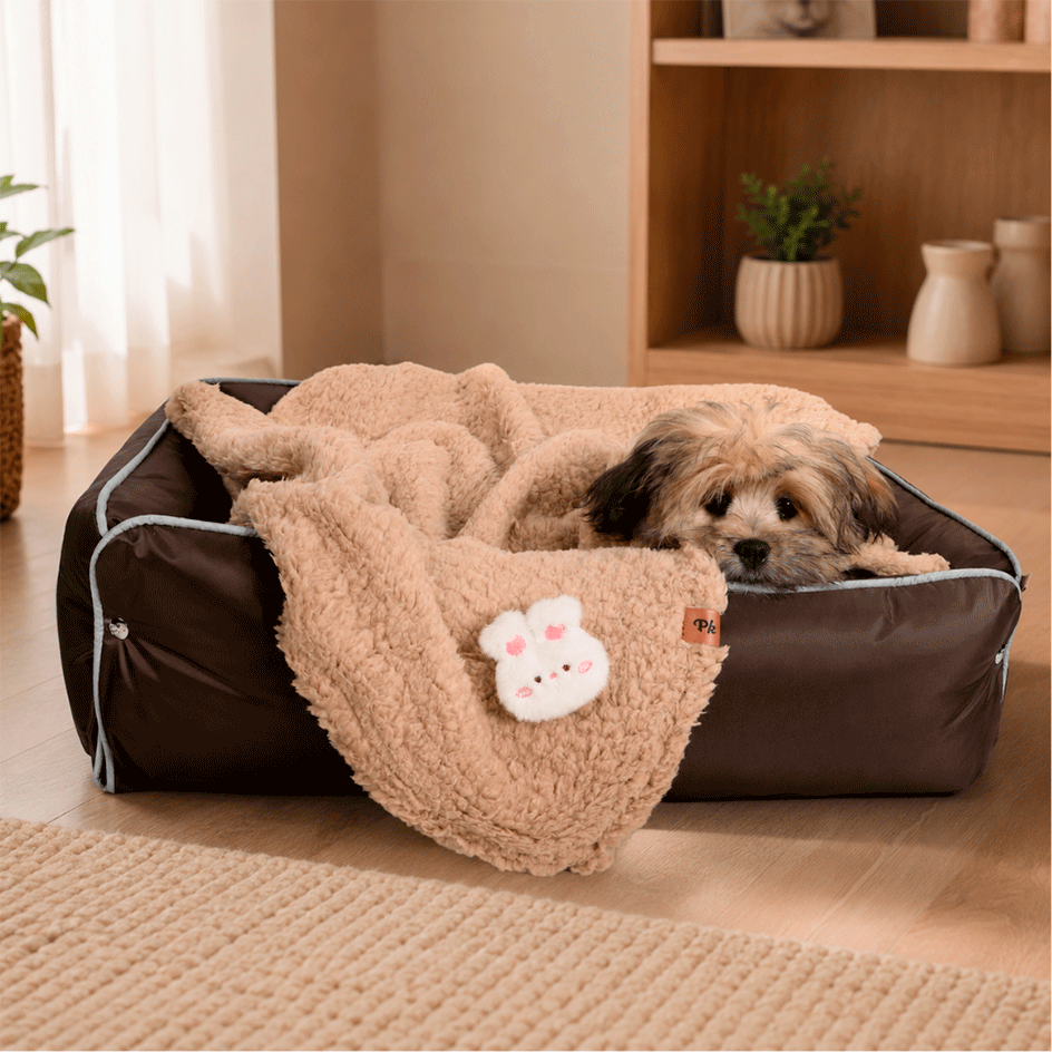 Cobertor Naninha Pickorruchos Avelã para Cães e Gatos - Tam. Único