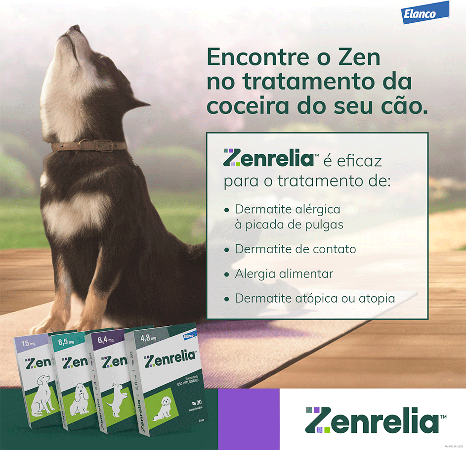 Tratamento Dermatológico Elanco Zenrelia 15 mg para Cães - 30 Comprimidos