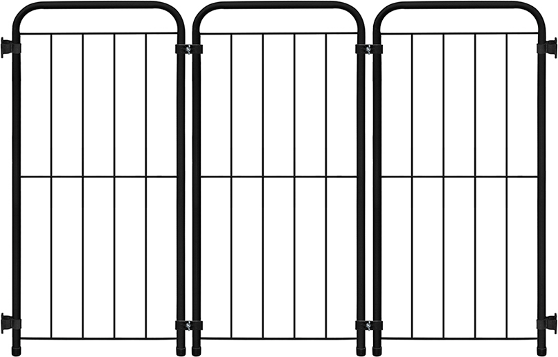 Cercado Max Açomix Portátil 75 cm Preto - 3 Módulos