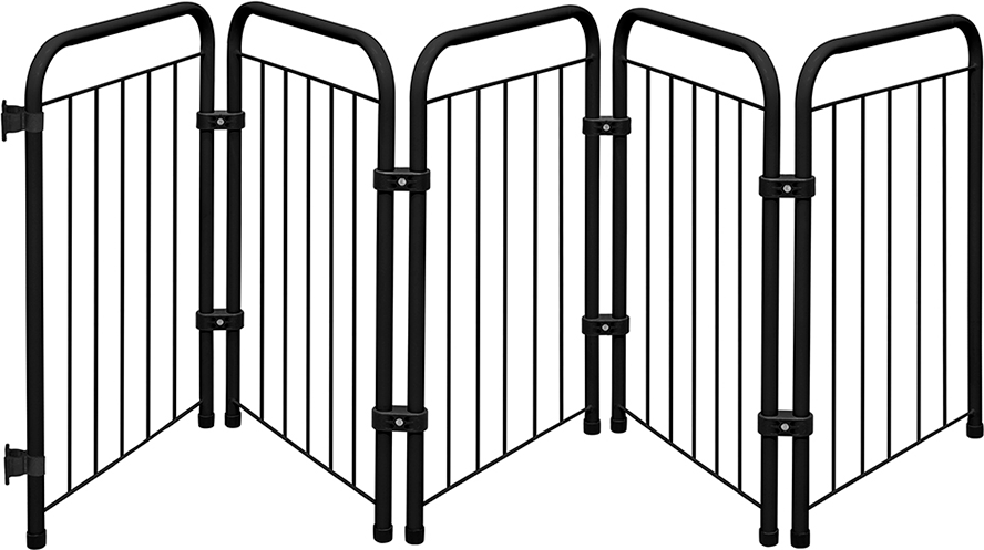 Cercado Açomix Petmix Portátil Preto - 5 Módulos