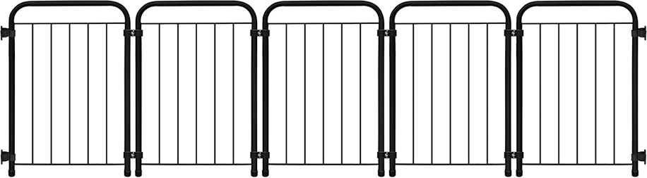 Cercado Açomix Petmix Portátil Preto - 5 Módulos
