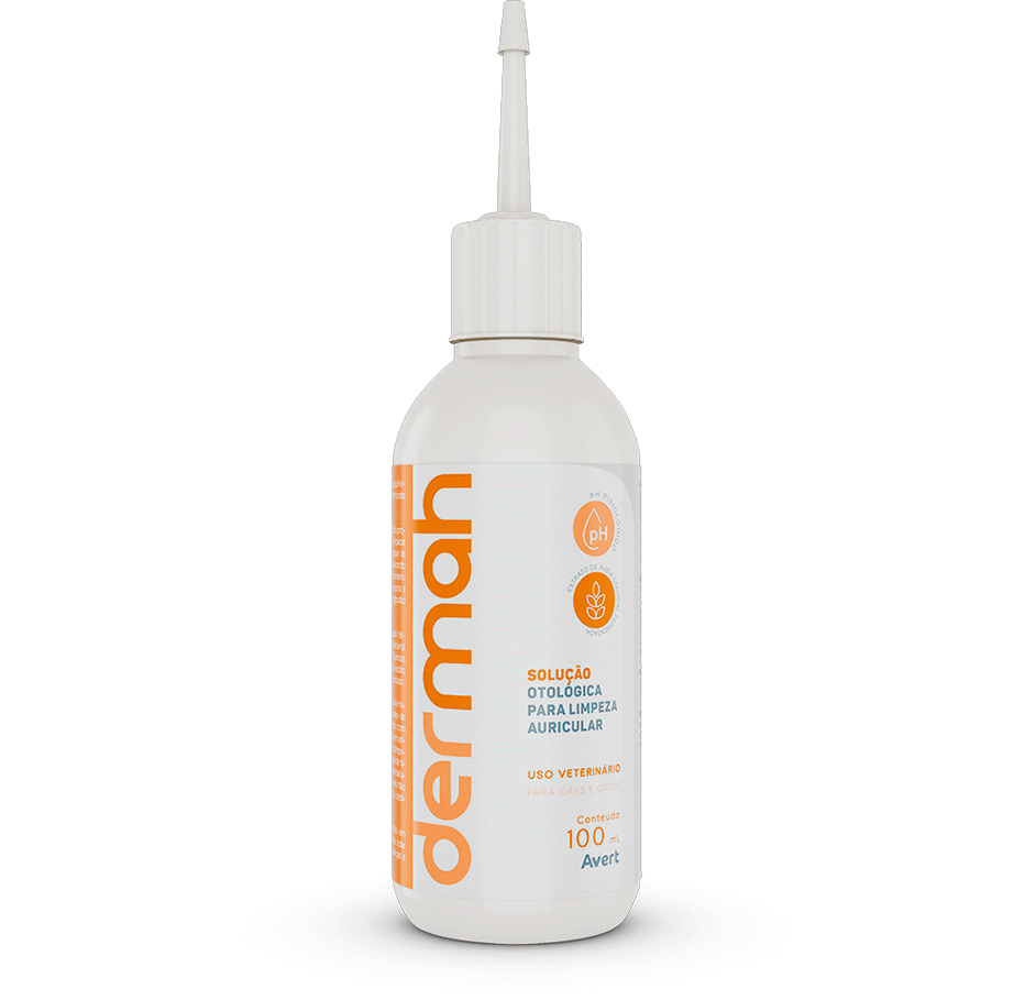 Solução Otológica Dermah Limpeza Auricular para Cães e Gatos - 100 mL